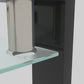 Black & Clear Glass Coffee Table – Modern Rectangle