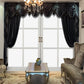 European Luxury Black Velvet Curtains