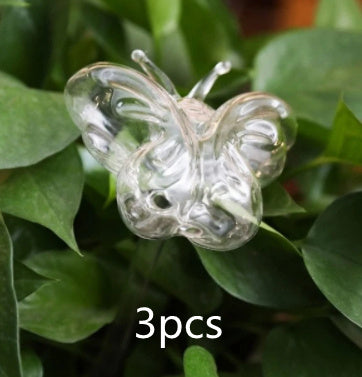 Glass Self-Watering Bird Feeder – Automatic Watering Can