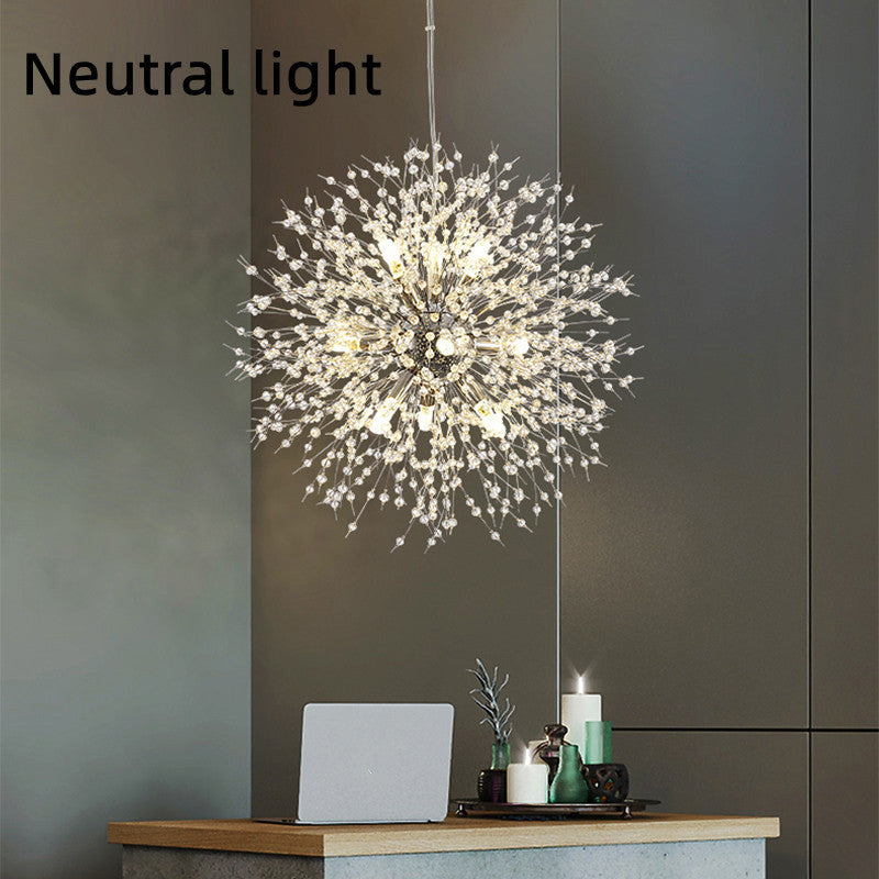 Dandelion Crystal Chandelier – Elegant Lighting Fixture
