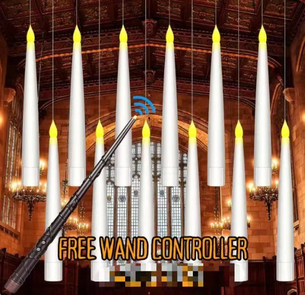 Flameless Flickering Candles with Magic Wand Remote