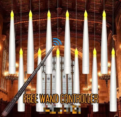 Flameless Flickering Candles with Magic Wand Remote