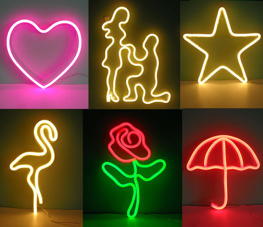 LED Neon Hanging Wall Lights – Decorative Glow