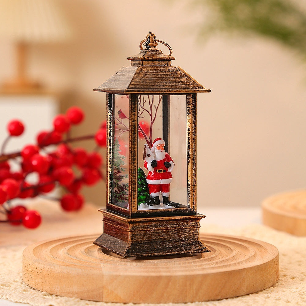 Santa Claus LED Oil Lamp – Portable Christmas Light