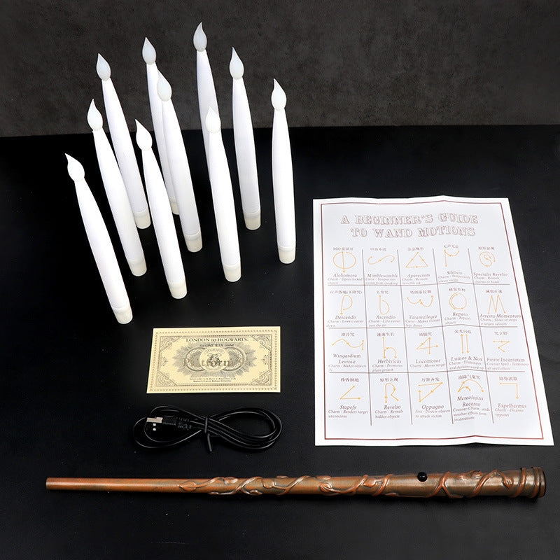 Flameless Flickering Candles with Magic Wand Remote