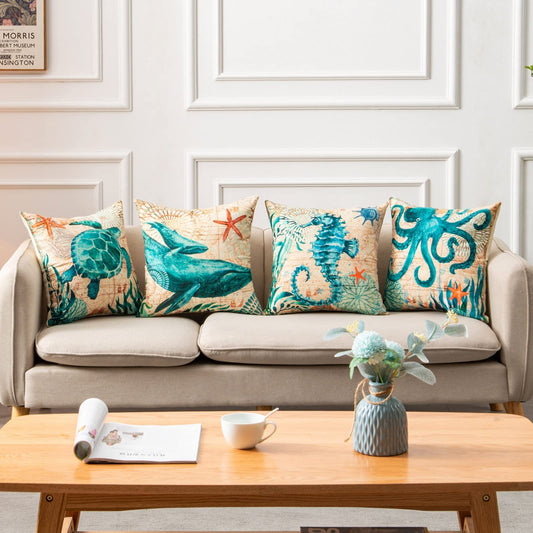 Sea Turtle Cushion Covers – Printed Throw Pillow Cases