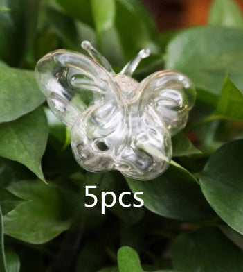 Glass Self-Watering Bird Feeder – Automatic Watering Can