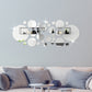 3D Circle Mirror Wall Stickers – Acrylic Décor