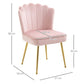 Velvet Shell Accent Chair – HOMCOM Modern Chair