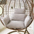 Solid Color Large Rattan Chair Cushion