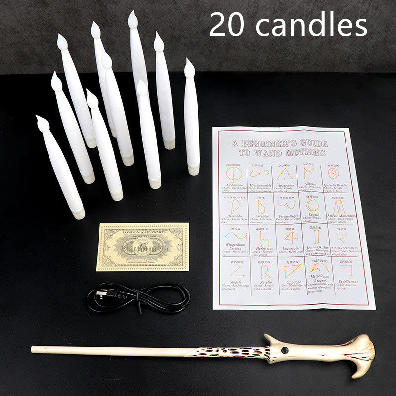 Flameless Flickering Candles with Magic Wand Remote