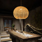 Japanese Zen Rattan Chandelier – Designer Light