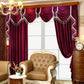 Luxury Velvet Water Wave Curtains – Blackout Red