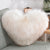 Heart-Shaped Plush Throw Pillow – Fluffy Shaggy Cushion
