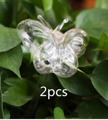 Glass Self-Watering Bird Feeder – Automatic Watering Can