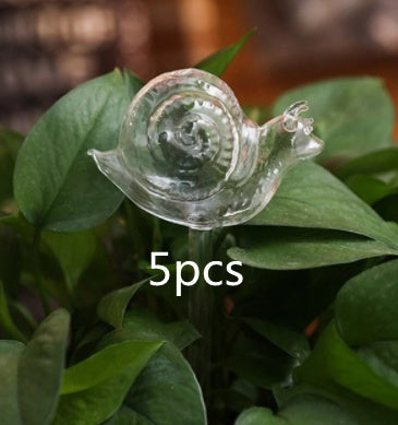 Glass Self-Watering Bird Feeder – Automatic Watering Can