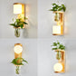 Wooden Wall Lamp – Simple Bedside Light