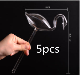 Glass Self-Watering Bird Feeder – Automatic Watering Can