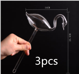 Glass Self-Watering Bird Feeder – Automatic Watering Can