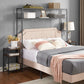 Queen Bed Frame with Storage & 2 Nightstands
