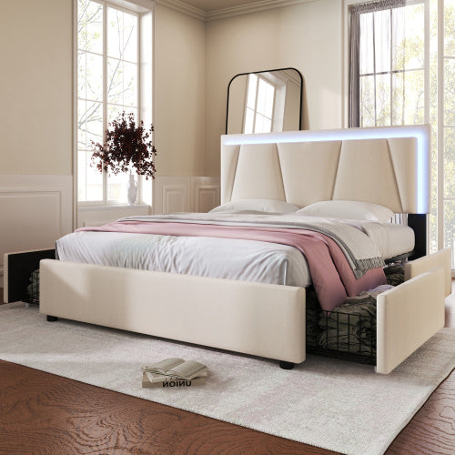 Wooden Storage Bed Bed Frame