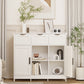 Wooden Storage Cabinet with Drawers & Shelves