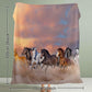 3D Horse Print Plush Flannel Blanket – Soft & Cozy