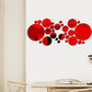 3D Circle Mirror Wall Stickers – Acrylic Décor