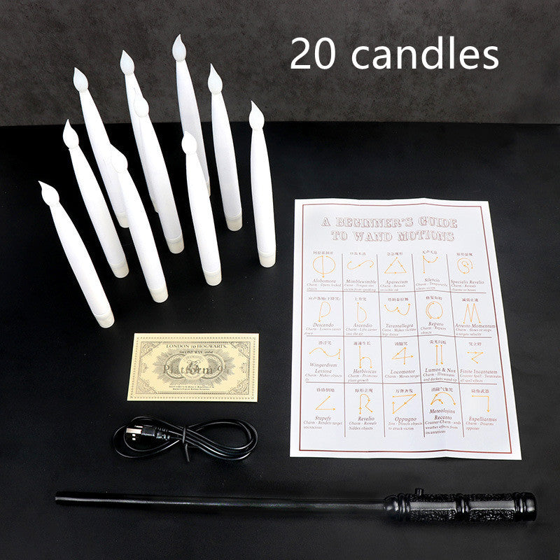 Flameless Flickering Candles with Magic Wand Remote