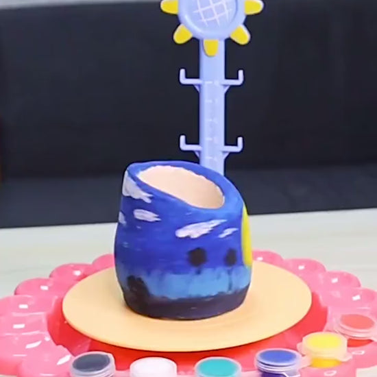 Electric Pottery Drawing Machine Clay Toy Diy Set
