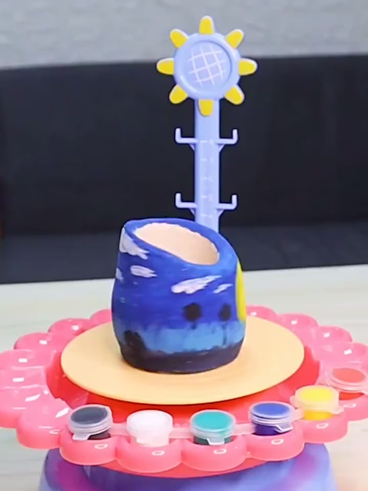 Electric Pottery Drawing Machine Clay Toy Diy Set